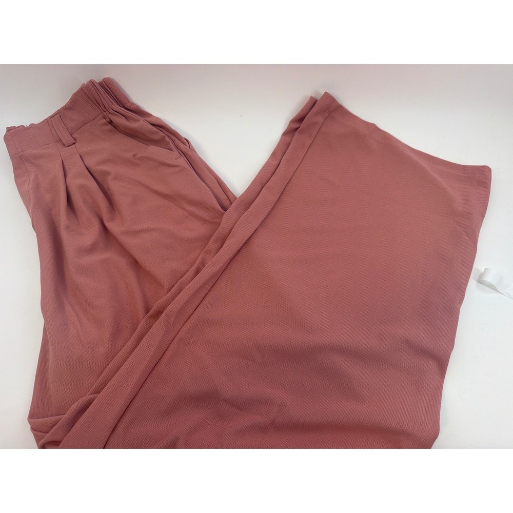 Halara Pink High Waisted Wide Leg Pleated Trousers Extra Tall Large NWT 03044660